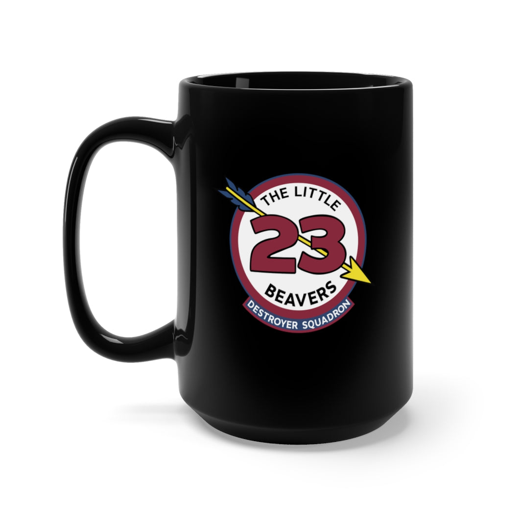 Black Mug 15oz - Navy - Destroyer Squadron 23 (DESRON-23) wo Txt X 300