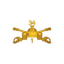Load image into Gallery viewer, Kiss-Cut Vinyl Decals - Army - 1st Bn 34th Armor - Armor Branch wo Txt
