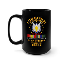 Load image into Gallery viewer, Black Mug 15oz - 5th Squadron 17th Cavalry - Air Cav - Camp Stanton - Korea w KDSM SVC
