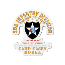 Load image into Gallery viewer, Die-Cut Magnets - Army - 2nd Infantry Div - Camp Casey Korea - Tong Du Chon X 300
