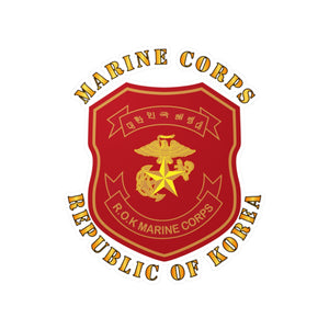 Kiss-Cut Vinyl Decals - Korea - Republic of Korea - Marine Corps Patch