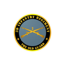 Load image into Gallery viewer, Kiss-Cut Vinyl Decals - Army - 3d Infantry Regiment -The Old Guard w Inf Branch
