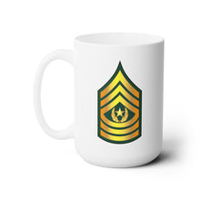 Load image into Gallery viewer, White Mug 15oz - Army - Command Sergeant Major - CSM wo Txt
