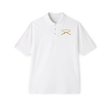 Load image into Gallery viewer, Men&#39;s Piqué Polo - Infantry Br - Crossed Rifles w  Gradient Outline
