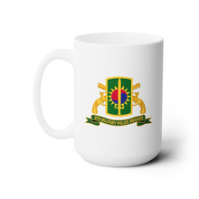 Load image into Gallery viewer, White Mug 15oz -Army - 8th Military Police Brigade - SSI w Br - Ribbon
