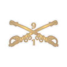 Load image into Gallery viewer, Kiss-Cut Stickers - Army - 1st Battalion, 9th Cavalry Branch wo Txt
