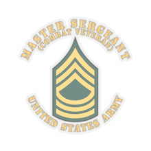 Load image into Gallery viewer, Kiss-Cut Stickers - Army - Master Sergeant - MSG - Combat Veteran - Flat X 300
