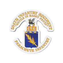 Load image into Gallery viewer, Die-Cut Magnets - Army - COA - 504th Infantry Regiment X 300
