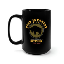 Load image into Gallery viewer, Black Mug 15oz  - Army - 92nd Infantry Division - Buffalo Soldiers X 300
