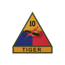 Load image into Gallery viewer, Kiss-Cut Vinyl Decals - SSI - 10th Armored Division w Name Tape X 300
