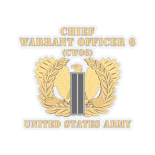 Load image into Gallery viewer, Kiss-Cut Stickers - Army - Chief Warrant Officer - CW06 - Flat - Eagle and Bar X 300

