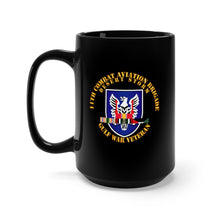 Load image into Gallery viewer, Black Mug 15oz - Army - 11th Combat Aviation Brigade w DS SVC Ribbons wo DropShadow
