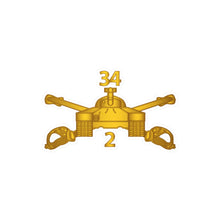 Load image into Gallery viewer, Kiss-Cut Vinyl Decals - Army - 2nd Bn 34th Armor - Armor Branch wo Txt
