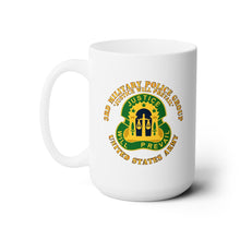 Load image into Gallery viewer, White Mug 15oz - Army - 3rd Military Police Group - DUI - Justice Will Prevail
