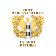 Load image into Gallery viewer, Kiss-Cut Vinyl Decals - Army - Emblem - Warrant Officer - CW2 - Retired
