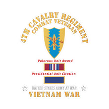 Load image into Gallery viewer, Kiss-Cut Vinyl Decals - Army - 4th Cavalry Regiment - Vietnam War w PUC and VUA X 300
