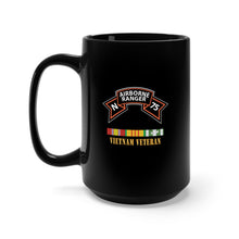 Load image into Gallery viewer, Black Mug 15oz - SOF - N Company Scroll - Vietnam Veteran w VN SVC X 300
