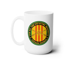 Load image into Gallery viewer, White Ceramic Mug 15oz - Army - 2nd Bn 3rd Infantry Regiment -  Vietnam Veteran w Inf Branch
