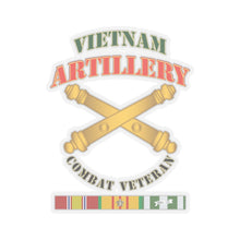 Load image into Gallery viewer, Kiss-Cut Stickers - Army - Artillery - Vietnam - Combat Vet
