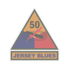Load image into Gallery viewer, Kiss-Cut Stickers - SSI - 50th Armored Division w Name Tape X 300
