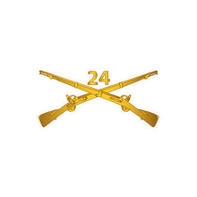 Load image into Gallery viewer, Kiss-Cut Vinyl Decals - Army - 24th Infantry Regiment Branch wo Txt
