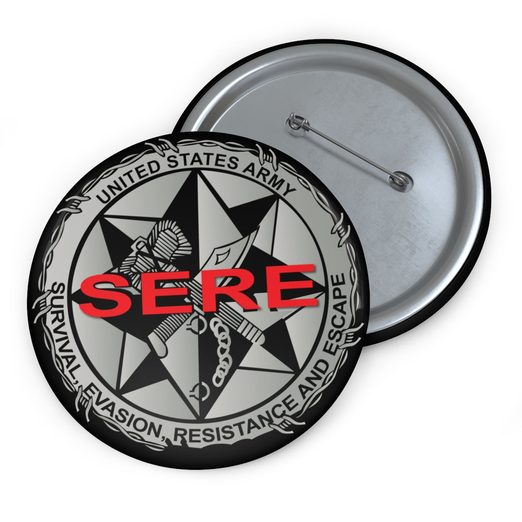 Custom Pin Buttons - US Army - SERE