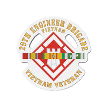 Load image into Gallery viewer, Die-Cut Magnets -SSI - Army -  20th Engineer Brigade with VIetnam SVC Ribbons X 300
