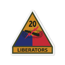 Load image into Gallery viewer, Die-Cut Magnets - Army - SSI - 20th Armored Division w Name Tape - Liberators X 300
