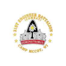 Load image into Gallery viewer, Kiss-Cut Vinyl Decals - Army - 31st Engineer Battalion (Combat) - Camp McCoy, WI
