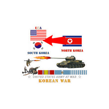 Load image into Gallery viewer, Kiss-Cut Vinyl Decals - Army - Korean War - USA - South Korean Vs North Korea
