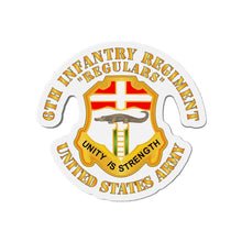 Load image into Gallery viewer, Die-Cut Magnets - Army - 6th Infantry Regiment - Regulars
