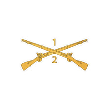 Load image into Gallery viewer, Kiss-Cut Vinyl Decals - Army - 2nd Battalion, 1st Infantry Regiment Branch - wo Txt X 300
