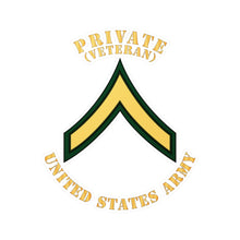 Load image into Gallery viewer, Kiss-Cut Vinyl Decals - Army - Private - PV2 - Veteran - Flat X 300
