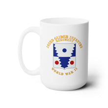 Load image into Gallery viewer, White Ceramic Mug 15oz - Army  - 193rd Glider Infantry Regiment - WWII
