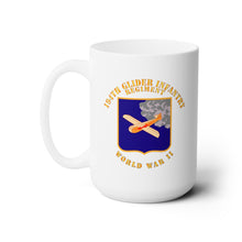 Load image into Gallery viewer, White Ceramic Mug 15oz - Army  - 194th Glider Infantry Regiment - WWII
