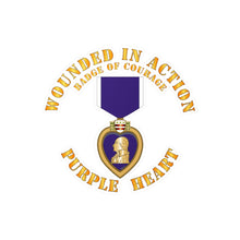 Load image into Gallery viewer, Kiss-Cut Vinyl Decals - Wounded in Action - Purple Heart - Badge of Courage X 300
