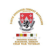 Load image into Gallery viewer, Kiss-Cut Vinyl Decals - Army - 249th Engineer Bn - Gerzewski Barracks - Karlsruhe, GE w COLD SVC X 300
