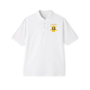 Men's Piqué Polo - PSYOPS w Branch Insignia - 15th Battalion Numeral - Line