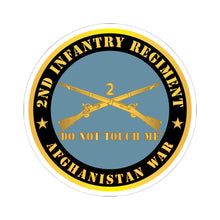 Load image into Gallery viewer, Kiss - Cut Stickers - Army - 2nd  Infantry Regiment Branch - Do Not Touch Me - Afghanistan War X 300
