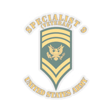 Load image into Gallery viewer, Kiss-Cut Stickers - Army - Enlisted - SPEC 9 - Specialist 9  - Std wo Txt X 300
