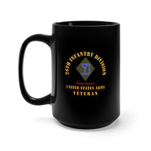 Load image into Gallery viewer, Black Mug 15oz - Army - SSI - 26th Infantry Division - Yankee Division - US Army Veteran X 300
