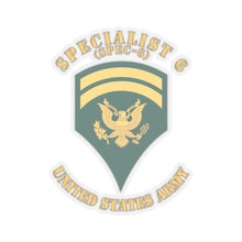 Load image into Gallery viewer, Kiss-Cut Stickers - Army - Enlisted - SPEC 7 - Specialist 7  - Std - Combat Veteran X 300
