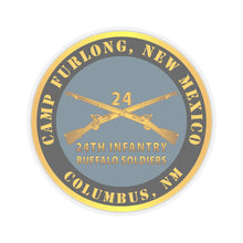 Load image into Gallery viewer, Kiss-Cut Stickers - Army -  Camp Furlong NM - Columbus NM w 24th Infantry Branch Buffalo Soldiers
