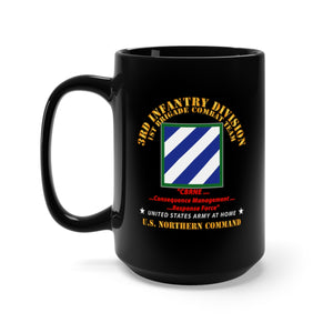 Black Mug 15oz - Army - 3rd ID - CBRNE - US NorthCom