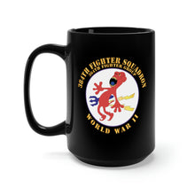 Load image into Gallery viewer, Black Mug 15oz - 384th Fighter Squadron - 364th Fighter Group - WWII X 300
