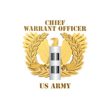 Load image into Gallery viewer, Kiss-Cut Vinyl Decals - Army - Emblem - Warrant Officer - CW2
