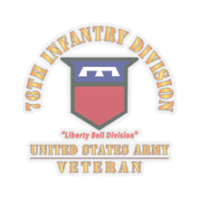 Load image into Gallery viewer, Kiss-Cut Stickers - Army - SSI - 76th Infantry Division - Liberty Bell Division - US Army Veteran X 300

