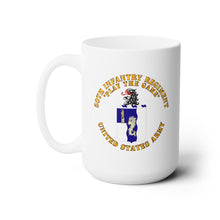 Load image into Gallery viewer, White Ceramic Mug 15oz - Army - COA - 50th Infantry Regiment - Play the Game
