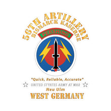 Load image into Gallery viewer, Kiss-Cut Vinyl Decals - Army - 56th Artillery Command - Pershing - Bismark Kaserne - New Ulm X 300
