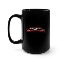 Load image into Gallery viewer, Black Mug 15oz - D Troop 4th Cav - Hunter-Killer Team Scroll
